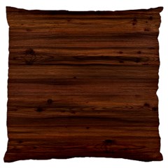 Texture-dark Wood Large Cushion Case (one Side) by nateshop