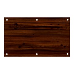 Texture-dark Wood Banner And Sign 5  X 3 