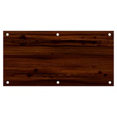 Texture-dark Wood Banner And Sign 6  X 3 