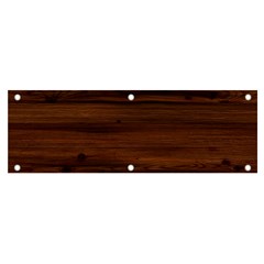 Texture-dark Wood Banner And Sign 6  X 2  by nateshop