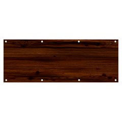 Texture-dark Wood Banner And Sign 8  X 3  by nateshop