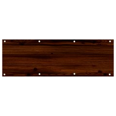 Texture-dark Wood Banner And Sign 9  X 3  by nateshop