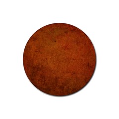 Brown Rubber Round Coaster (4 Pack) by nateshop