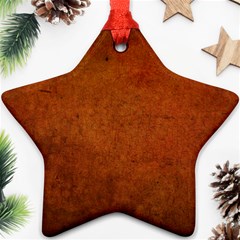 Brown Star Ornament (two Sides) by nateshop