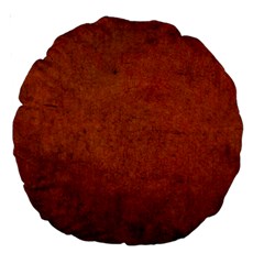 Brown Large 18  Premium Round Cushions by nateshop