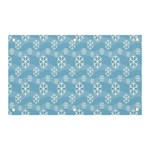 Snowflakes, White Blue Banner and Sign 5  x 3  Front