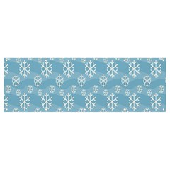 Snowflakes, White Blue Banner And Sign 12  X 4  by nateshop