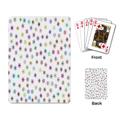 Snowflakes,colors Of The Rainbow Playing Cards Single Design (rectangle) by nateshop