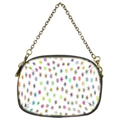 Snowflakes,colors Of The Rainbow Chain Purse (one Side) by nateshop