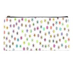 Snowflakes,colors Of The Rainbow Pencil Case by nateshop