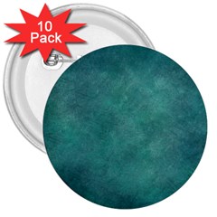 Dark Green Abstract 3  Buttons (10 pack) 