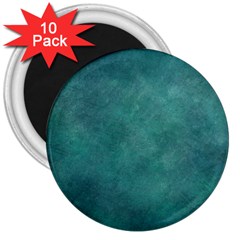 Dark Green Abstract 3  Magnets (10 Pack)  by nateshop