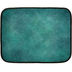 Dark Green Abstract Fleece Blanket (mini) by nateshop