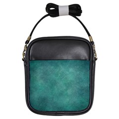 Dark Green Abstract Girls Sling Bag