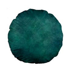 Dark Green Abstract Standard 15  Premium Round Cushions by nateshop