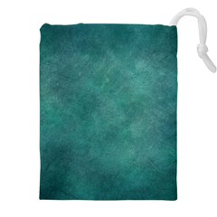 Dark Green Abstract Drawstring Pouch (4XL)