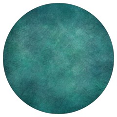 Dark Green Abstract Round Trivet