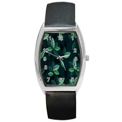 Leaves Barrel Style Metal Watch by nateshop