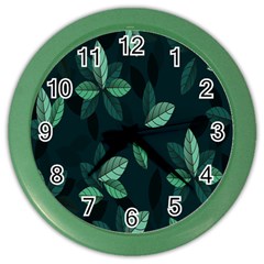 Leaves Color Wall Clock by nateshop