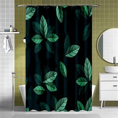 Leaves Shower Curtain 48  X 72  (small)  by nateshop