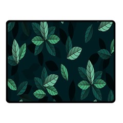 Leaves Double Sided Fleece Blanket (small)  by nateshop