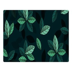 Leaves Double Sided Flano Blanket (large)  by nateshop