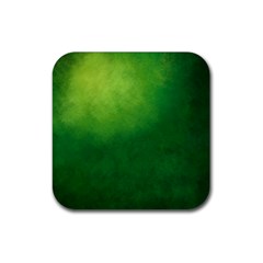 Light Green Abstract Rubber Coaster (square) by nateshop