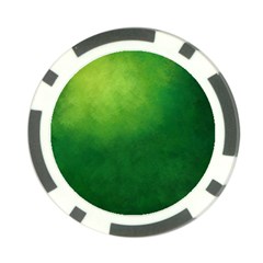 Light Green Abstract Poker Chip Card Guard by nateshop