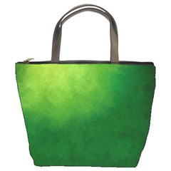 Light Green Abstract Bucket Bag by nateshop