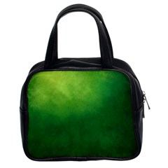 Light Green Abstract Classic Handbag (two Sides) by nateshop