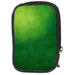 Light Green Abstract Compact Camera Leather Case by nateshop