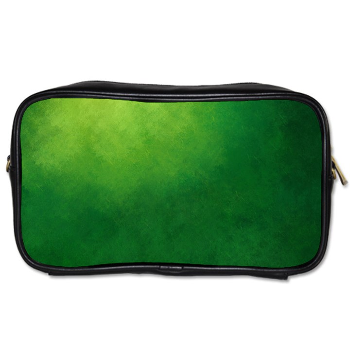 Light Green Abstract Toiletries Bag (One Side)