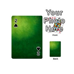 Light Green Abstract Playing Cards 54 Designs (mini) by nateshop