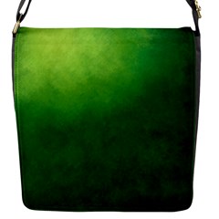 Light Green Abstract Flap Closure Messenger Bag (s) by nateshop