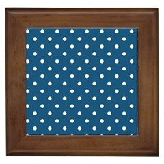 Polka-dots Framed Tile by nateshop