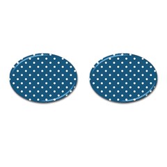 Polka-dots Cufflinks (oval) by nateshop