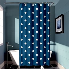 Polka-dots Shower Curtain 36  X 72  (stall)  by nateshop