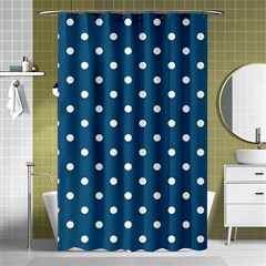 Polka-dots Shower Curtain 48  X 72  (small)  by nateshop