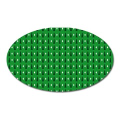 Light Green Christmas Tree Oval Magnet by nateshop