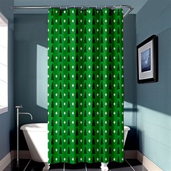 Light Green Christmas Tree Shower Curtain 36  X 72  (stall)  by nateshop