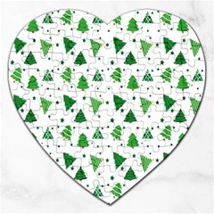 Christmas-trees Jigsaw Puzzle (heart) by nateshop