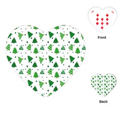 Christmas-trees Playing Cards Single Design (heart)