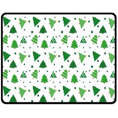 Christmas-trees Fleece Blanket (medium)  by nateshop