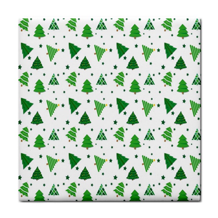 Christmas-trees Tile Coaster