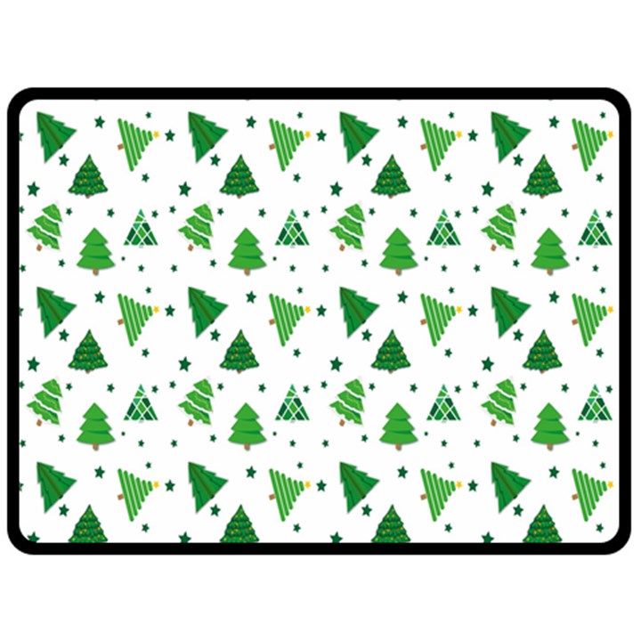 Christmas-trees Double Sided Fleece Blanket (Large) 