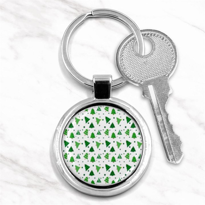 Christmas-trees Key Chain (Round)