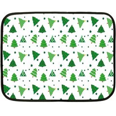 Christmas-trees Double Sided Fleece Blanket (mini)  by nateshop