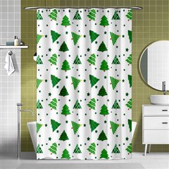 Christmas-trees Shower Curtain 48  X 72  (small)  by nateshop