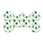 Christmas-trees Dog Tag Bone (Two Sides) Back