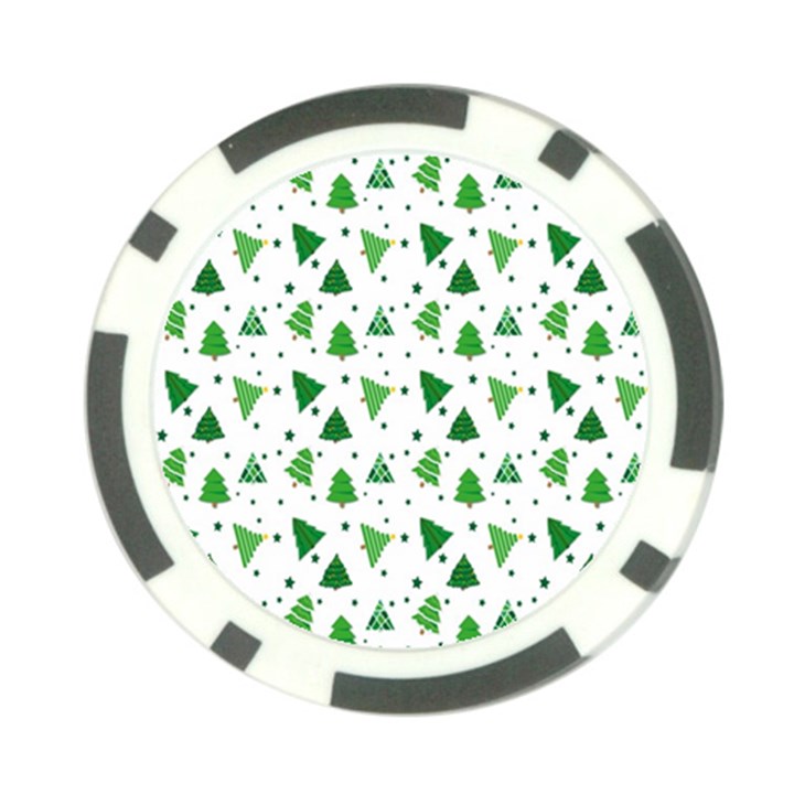 Christmas-trees Poker Chip Card Guard (10 pack)